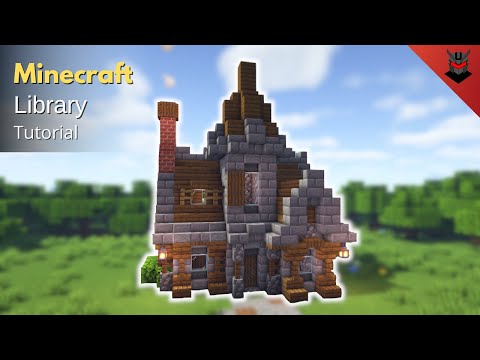 Minecraft: How to Build a Medieval Library | Library (Tutorial)