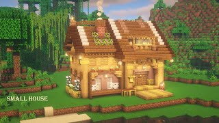 [マイクラ建築]おしゃれな小さいお家の作り方 竹を使ったかわいい拠点[Minecraft][tutorial]How to build a bamboo house