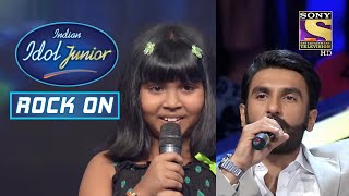 &quot;Tu Aashiqui Hai&quot; गाना गाकर Anjana ने जीत लिया Ranveer का दिल | Indian Idol Junior | Rock On