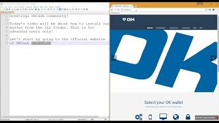 OK Tutorials: How to install Okcash wallet on Windows (from Zip file)