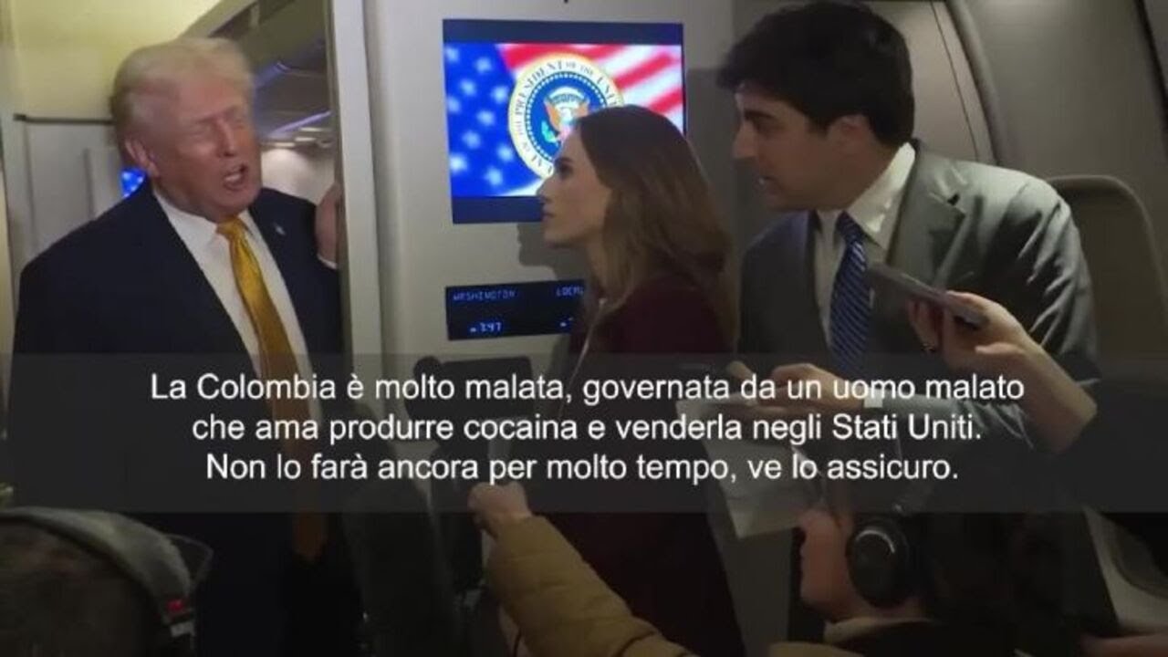 Trump: Colombia malata e governata da un uomo che produce cocaina