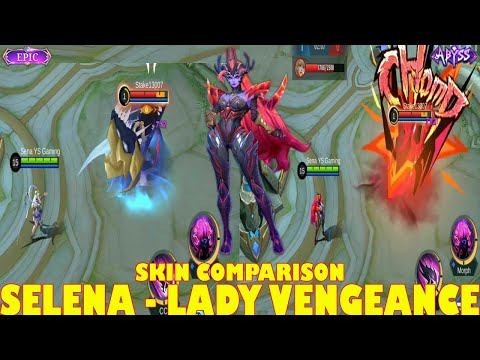 SELENA LADY VENGEANCE SKIN SQUAD ABYSS MOBILE LEGENDS