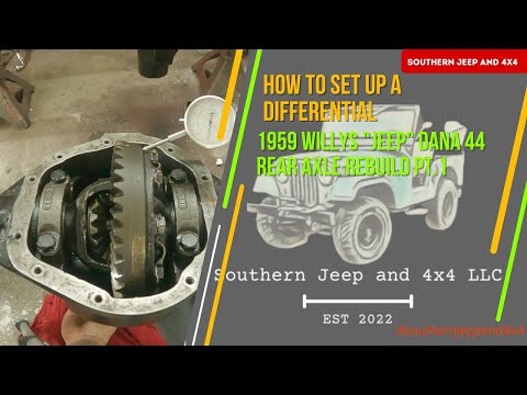 1959 Willys "Jeep" CJ-5 Dana 44 Rear Axle Rebuild Part 1.