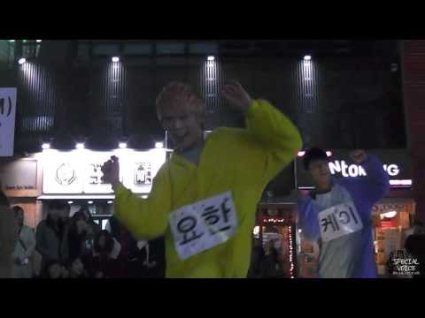 [NOM/엔오엠] 140125 오늘의 게릴라 "강남" 붉은노을 요한 YOHAN