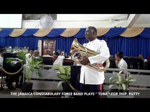 THE POLICE BAND PLAYS '' TUBA '' FOR RUTTY
