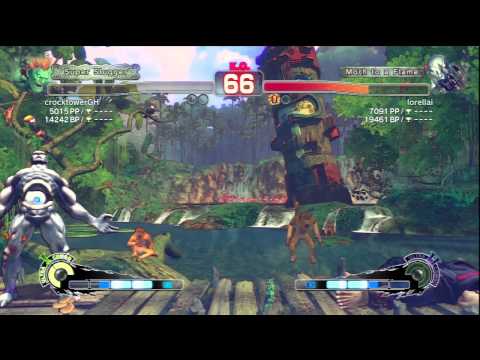 crocktowerGH (Blanka) Vs lorellai / poongko (Seth) SSF4 Ranked Matches - PSN