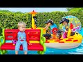 Diana And Roma Make A Mini Aqua Park For Baby Oliver Fun Day With Water Games