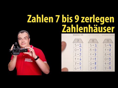 Zahlen 7 bis 9 zerlegen - Grundschule - Klasse 1