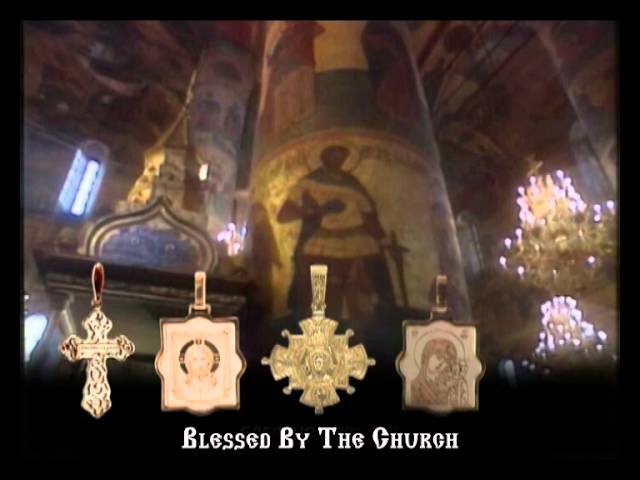 'The Phoenix Bird' Orthodox Christening Cross. Certified 585 (14kt) Rose Gold. Video Thumbnail