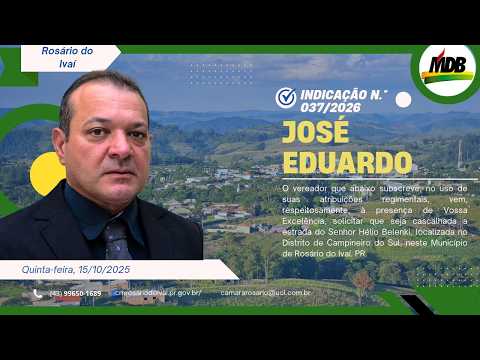 Indicação n.º 037/2026 - José Eduardo da Silva