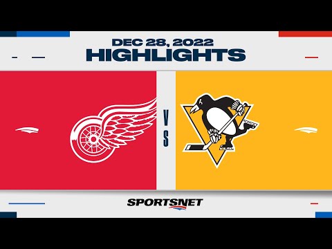 NHL Highlights | Red Wings vs. Penguins - December 28, 2022