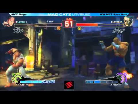 Super Street Fighter 4 AE 2012 Daigo (Ry) vs Ryan Hart (Sa) Mad Catz Unveiled