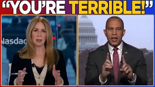 CNBC Host HUMILIATES Hakeem Jeffries in HEATED Exchange