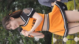 【ジャイアンツ チア】強風にも負けずトークをこなすジャイアンツヴィーナスの新メンバー