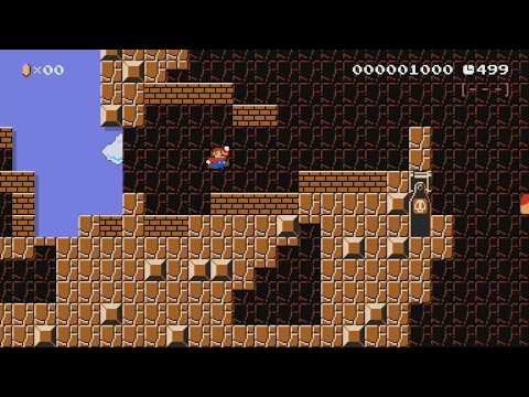 Mario Vertical: W5-1 Mountains by Jeff - Super Mario Maker - No Commentary 1bl
