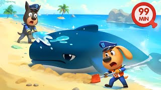 Saving Humpback Whale | Kids Cartoons | Police Rescue | Sheriff Labrador