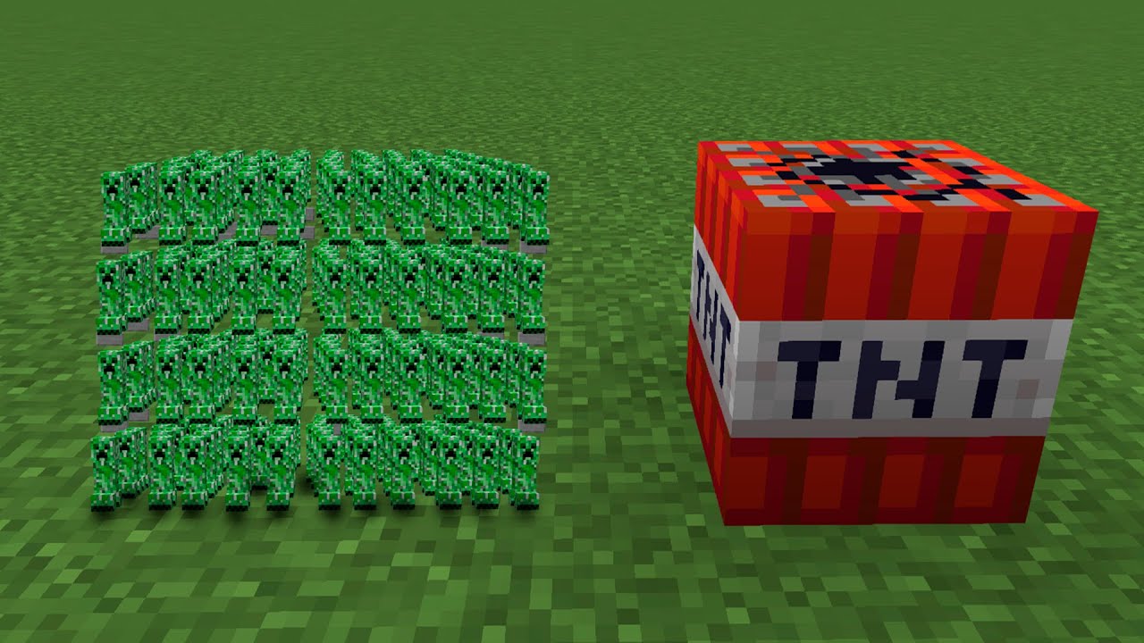 4096 mini creepers vs 1 TNT