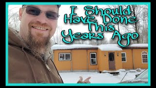 Building A Foundation Wall Under A Existing Mobile Home **COMPLETE BUILD TIMELAPSE**