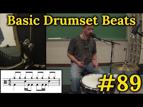 Drumset Basic Beats #89 - FREE LESSON SERIES!