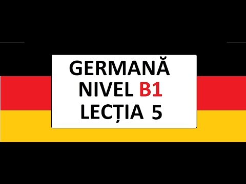 Invata Germana | Nivel B1 | Lectia 5 (din5)