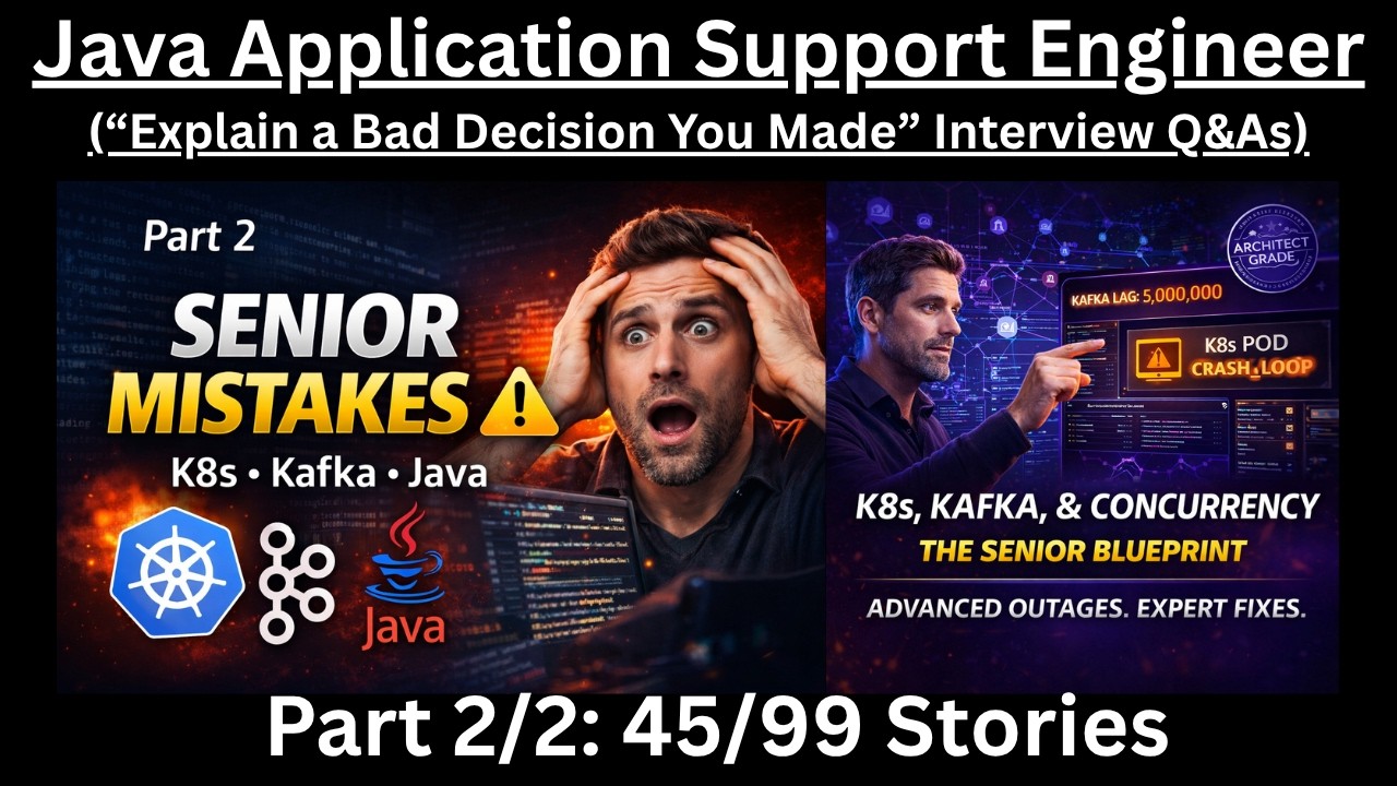 Java Application Support Engineer (Part 2/2): How to Answer a “Bad Decision” Interview Question !!