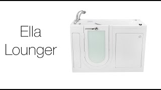 The Lounger: Walk-In Tub with Hydro Jets & Low-Entry Threshold for Relaxed Bathing | Ella’s Bubbles