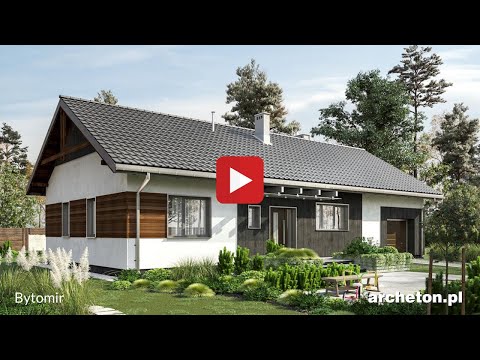 Projekt domu Bytomir- archeton.pl - parterowy 124,9 m2