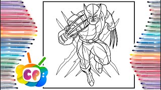 X-man coloring page / Superheroes coloring pages / Tobu - Candyland [NCS Release]