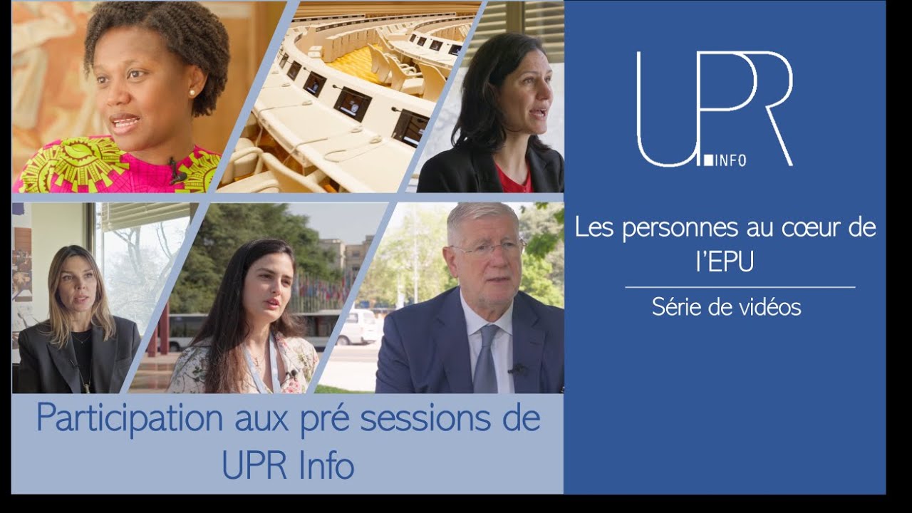 Participation aux pré-sessions de UPR Info