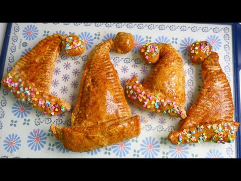Air Fryer Christmas Hat Snack, Santa Hat Snack, Snacks To Make In The Air Fryer, Snack For Christmas