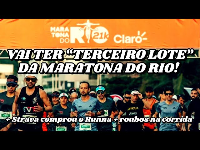 Vai ter RASPA do TACHO de INSCRIÇÕES da MARATONA do Rio