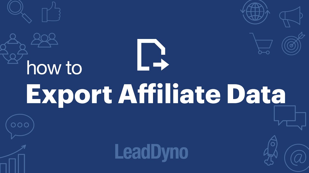How to Export Affiliate Data