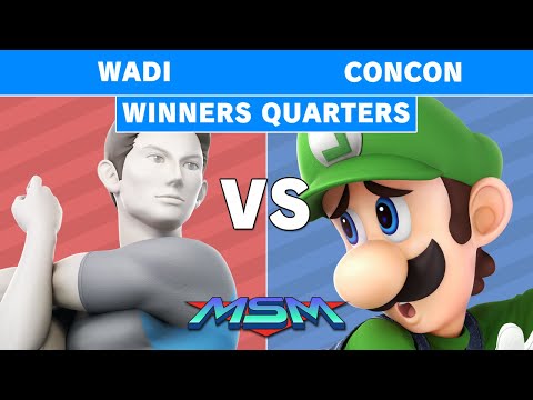 MSM 186 - AG | WaDi (Wii Fit Trainer) vs SS | Mr. ConCon (Luigi) Winners Quarters - Smash Ultimate