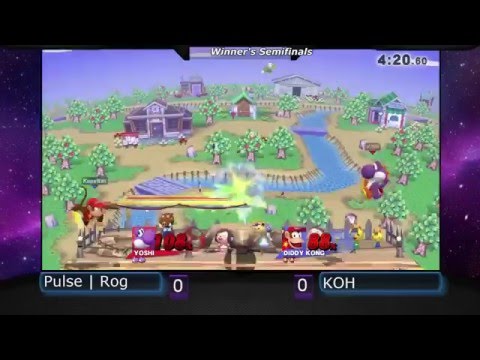 CMU Smash 4 Weekly #3 - Pulse | Rog (Diddy Kong) vs. Koh (Yoshi) - Winner's Semi's