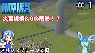 【ゆっくり実況】竜巻の被害は無し？アリッドプレーンズを大都市に ＃１【Cities Skylines】