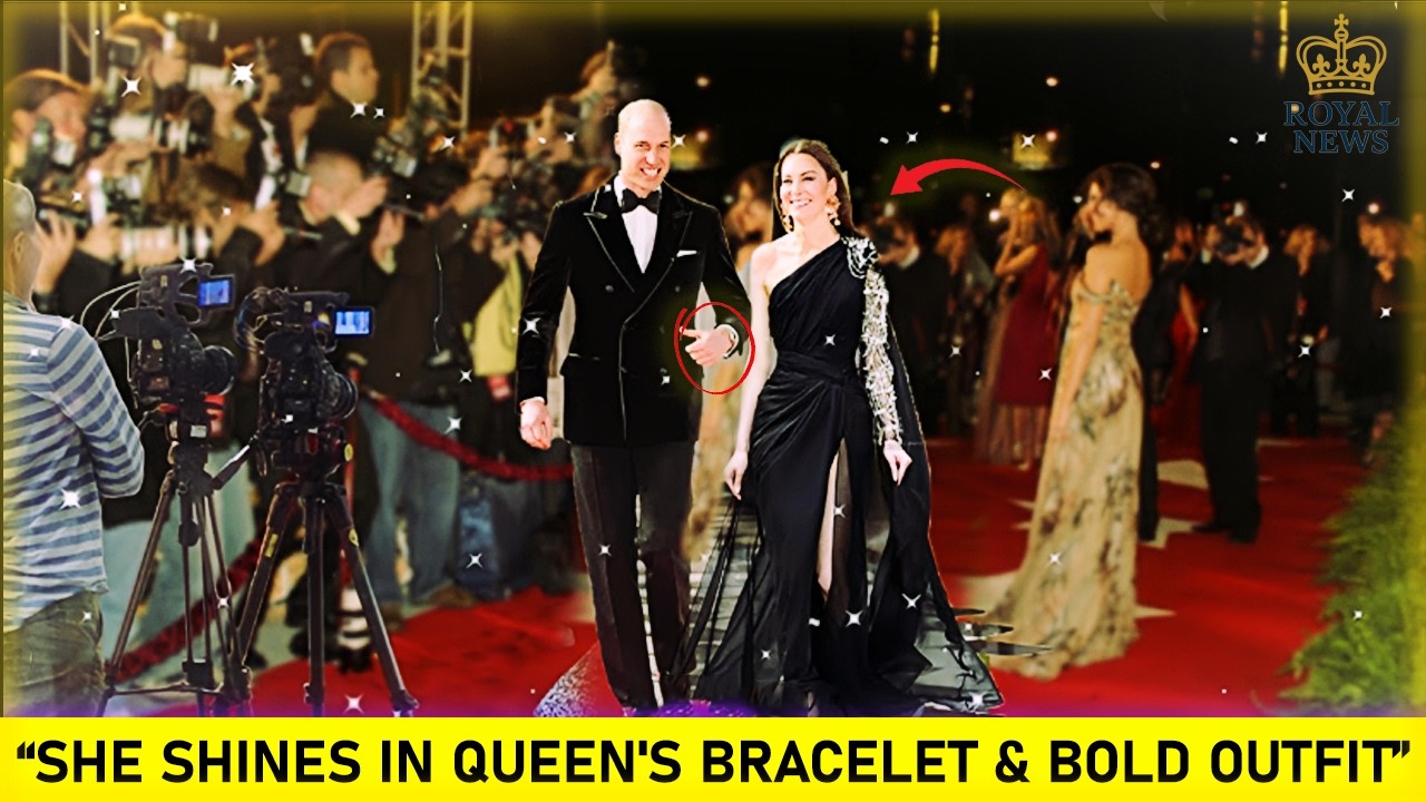 Catherine UTMOST Glamour In Daring Black Gown At Black-Tie Gala Dinner, William Left SPEECHLESS