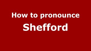 How to pronounce Shefford