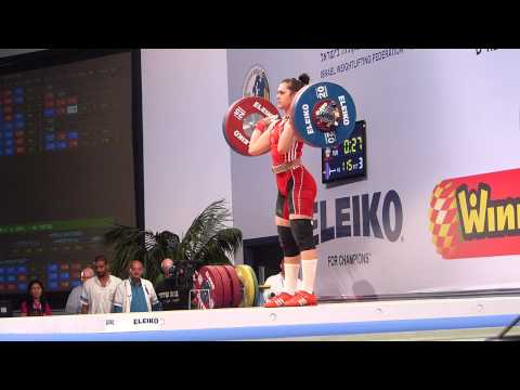 European Weightlifting Championships 2014 Okumus Neslihan 115kg C&J