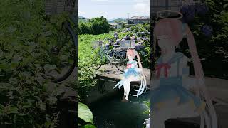 あじさいにうもれる梅雨 #shorts #vlog