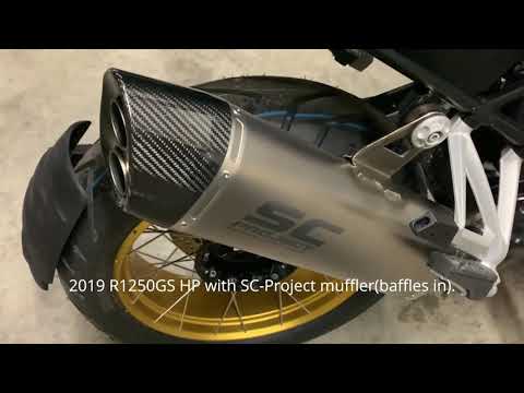 2019 R1250GS HP stock muffler sound vs sc-project