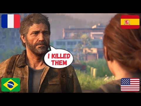 Joel's Confesses in 4 different languages | All Variation | Last of Us 2