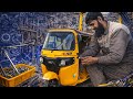 Bajaj Auto Rickshaw AssemblingProcess Imported From India Local Mechanic Assembling On Road Side