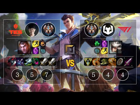 TES 369 Jayce vs T1 Wooje Camille Top - KR Challenger Patch 10.11