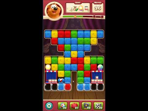 Toon Blast Level 3696 - NO BOOSTERS 🐻🐺🐱 | SKILLGAMING ✔️