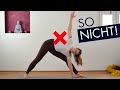 Dreieck Yoga Fehler Vermeiden Trikonasana Tutorial