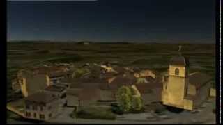 preview picture of video 'Pérouges dans Google Earth (matin)'