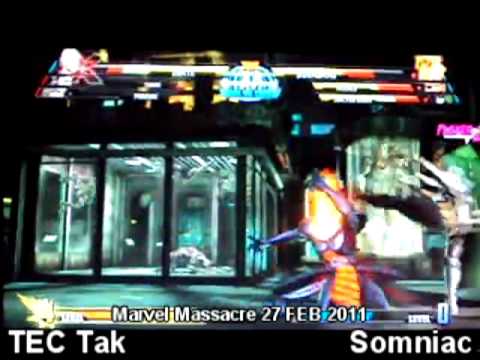 Marvel Massacre 27 FEB 2011 TEC Tak (Chr/Dan/Phx) vs Somniac (Dor/DrD/Wes) MvC3