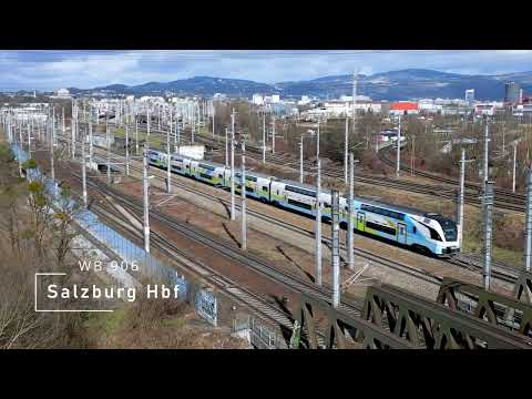 ÖBB Westbahn Trainspotting in Linz - Trying out my new drone