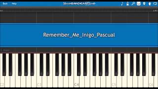 Remember Me Inigo Pascual Disney Coco Synthesia Piano Tutorial