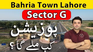 Bahria Town Lahore | Sector G possession | Development Work | Live Site Visit | October 2023